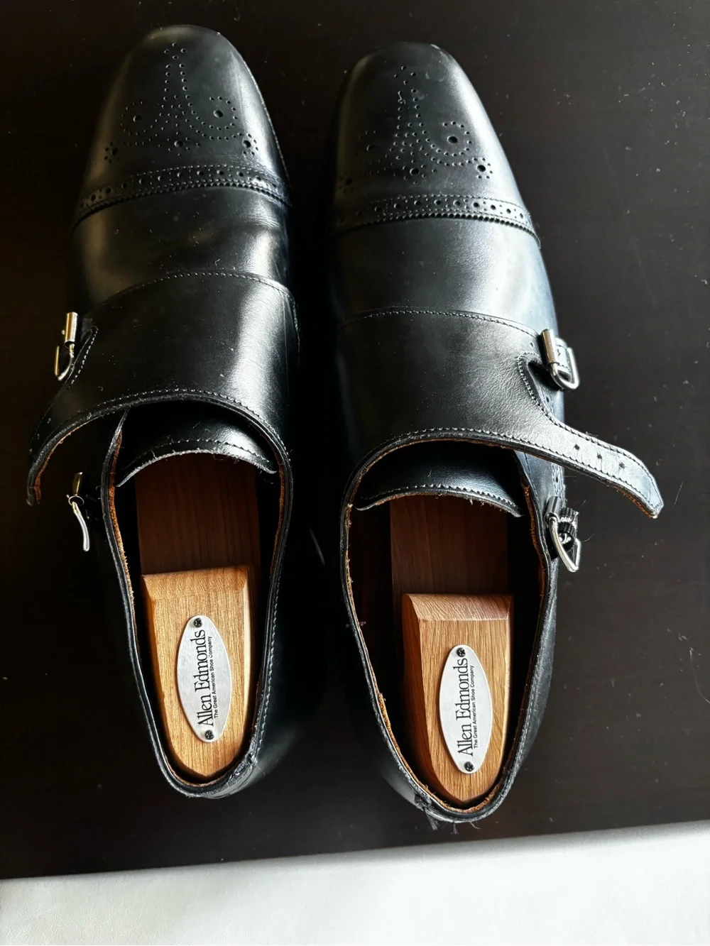 Allen Edmonds Black Leather St. John’s Dress Shoe